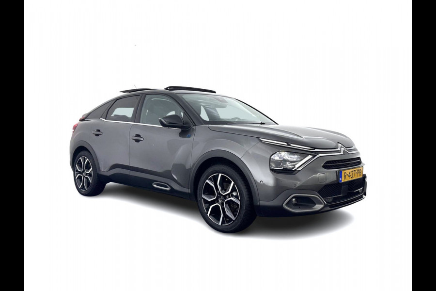 Citroën Ë-C4 Shine Pack Business 50 kWh [ 3-Fase ] {SOH-94%} (INCL-BTW) *PANO | HEAD-UP | LEATHER | FULL-LED | DIGI-COCKPIT | MASSAGE-HEATED-COMFORTSEATS | KEYLESS | DAB+ | NAVI-FULLMAP | ECC | LANE-ASSIST | PDC | CRUISE | 18''ALU*
