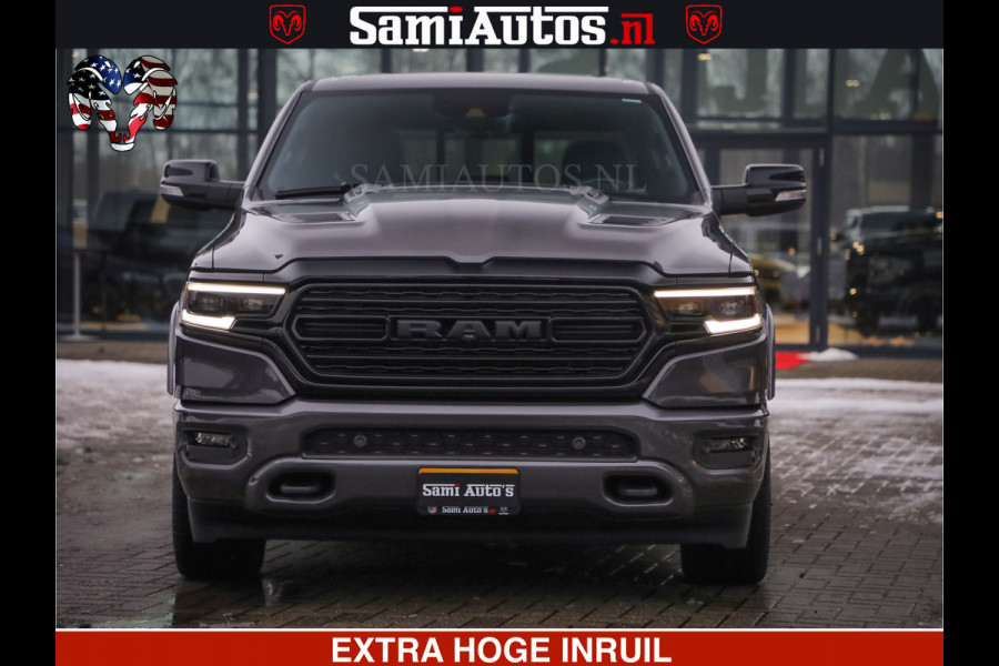 Dodge Ram 1500 LIMITED SPORT | 5.7 V8 HEMI 402PK | MEEST VOLLE LIMITED | PRACHTIGE KLEUR GRANITE CRYSTAL PEARL | CREW CAB | DUBBELE CABINE DC 5 PERSOONS | CREW CAB 5 PERSOONS | DUBBELE CABINE DC | MEEST ROYALE EN COMFORTABELE BEDRIJFSAUTO | HEAD-UP | LUCHTVERING | RONDOM CAMERA | MWK KLEP | PANORAMA DAK |