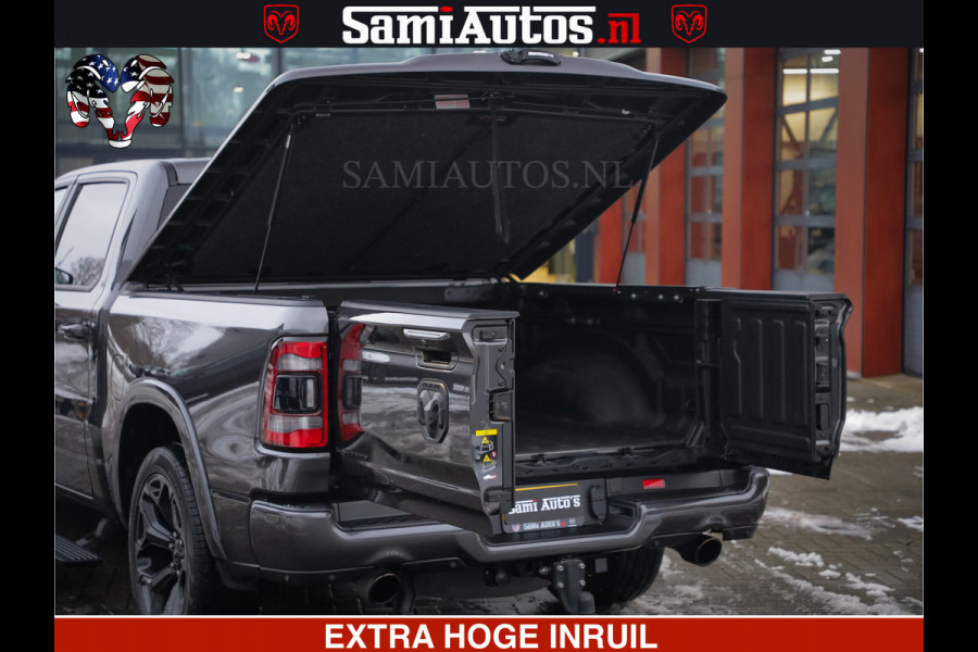 Dodge Ram 1500 LIMITED SPORT | 5.7 V8 HEMI 402PK | MEEST VOLLE LIMITED | PRACHTIGE KLEUR GRANITE CRYSTAL PEARL | CREW CAB | DUBBELE CABINE DC 5 PERSOONS | CREW CAB 5 PERSOONS | DUBBELE CABINE DC | MEEST ROYALE EN COMFORTABELE BEDRIJFSAUTO | HEAD-UP | LUCHTVERING | RONDOM CAMERA | MWK KLEP | PANORAMA DAK |