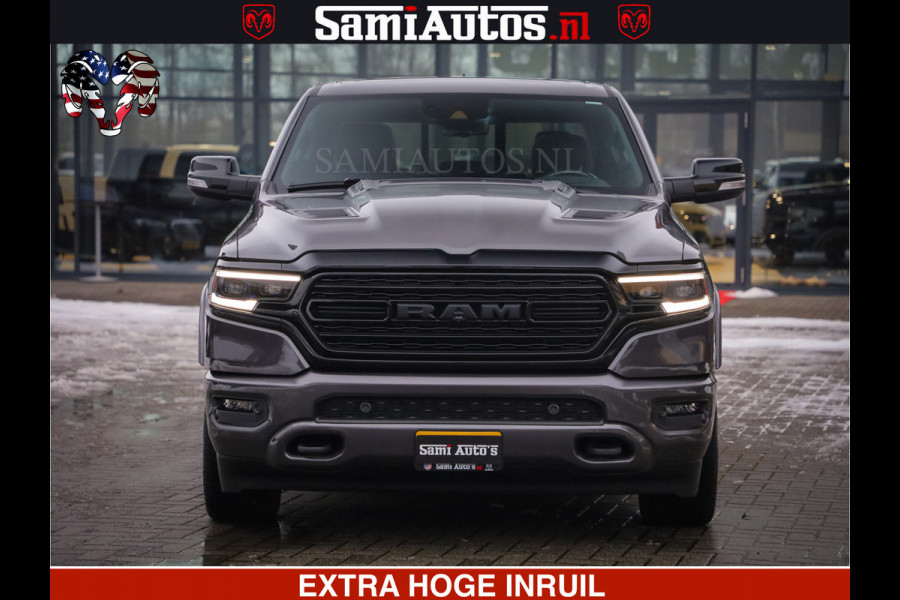 Dodge Ram 1500 LIMITED SPORT | 5.7 V8 HEMI 402PK | MEEST VOLLE LIMITED | PRACHTIGE KLEUR GRANITE CRYSTAL PEARL | CREW CAB | DUBBELE CABINE DC 5 PERSOONS | CREW CAB 5 PERSOONS | DUBBELE CABINE DC | MEEST ROYALE EN COMFORTABELE BEDRIJFSAUTO | HEAD-UP | LUCHTVERING | RONDOM CAMERA | MWK KLEP | PANORAMA DAK |
