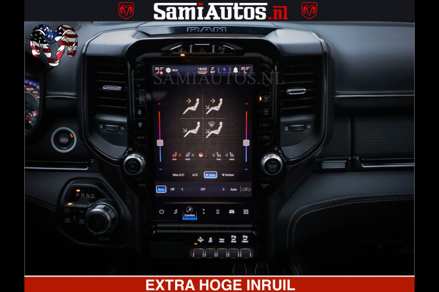 Dodge Ram 1500 LIMITED SPORT | 5.7 V8 HEMI 402PK | MEEST VOLLE LIMITED | PRACHTIGE KLEUR GRANITE CRYSTAL PEARL | CREW CAB | DUBBELE CABINE DC 5 PERSOONS | CREW CAB 5 PERSOONS | DUBBELE CABINE DC | MEEST ROYALE EN COMFORTABELE BEDRIJFSAUTO | HEAD-UP | LUCHTVERING | RONDOM CAMERA | MWK KLEP | PANORAMA DAK |