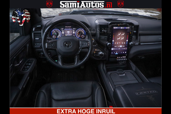 Dodge Ram 1500 LIMITED SPORT | 5.7 V8 HEMI 402PK | MEEST VOLLE LIMITED | PRACHTIGE KLEUR GRANITE CRYSTAL PEARL | CREW CAB | DUBBELE CABINE DC 5 PERSOONS | CREW CAB 5 PERSOONS | DUBBELE CABINE DC | MEEST ROYALE EN COMFORTABELE BEDRIJFSAUTO | HEAD-UP | LUCHTVERING | RONDOM CAMERA | MWK KLEP | PANORAMA DAK |
