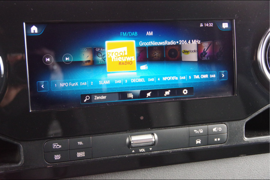 Mercedes-Benz Sprinter 519 3.0 CDI V6 L2H1 N1, AUT. LED, LEDER, DUBBELLUCHT, STOELVERWARMING, ELEKTR. SCHUIFDEUR, MBUX 10'', CAMERA, NAVI, CRUISE, CLIM