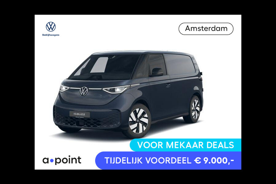 Volkswagen ID. Buzz Cargo Bulli edition 79 kWh Bulli Edition | Camera | Achterdeuren | Alarm klasse 3 | App Connect Draadloos | DAB + |