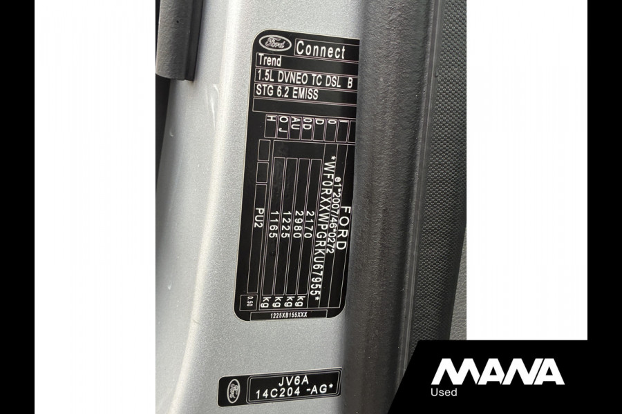 Ford Transit Connect 1.5 EcoBlue L1 Trend Cruise Trekhaak Lederen bekleding Airco Voorruitverwarming