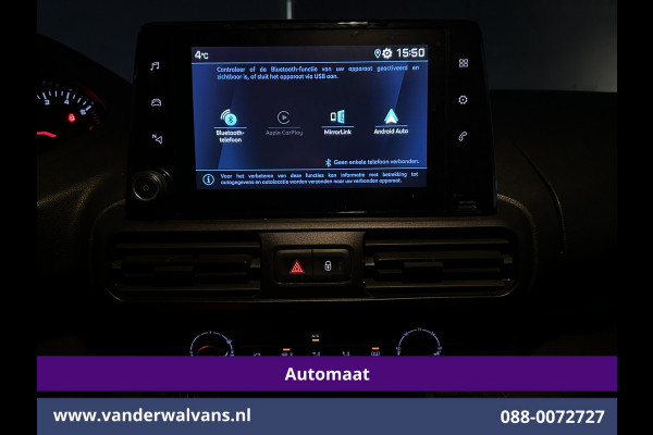 Peugeot Partner 1.5 BlueHDI Premium 131pk Automaat L1H1 Inrichting Euro6 Airco | Apple Carplay | Cruisecontrol Android Auto, Parkeersensoren, Achterklep