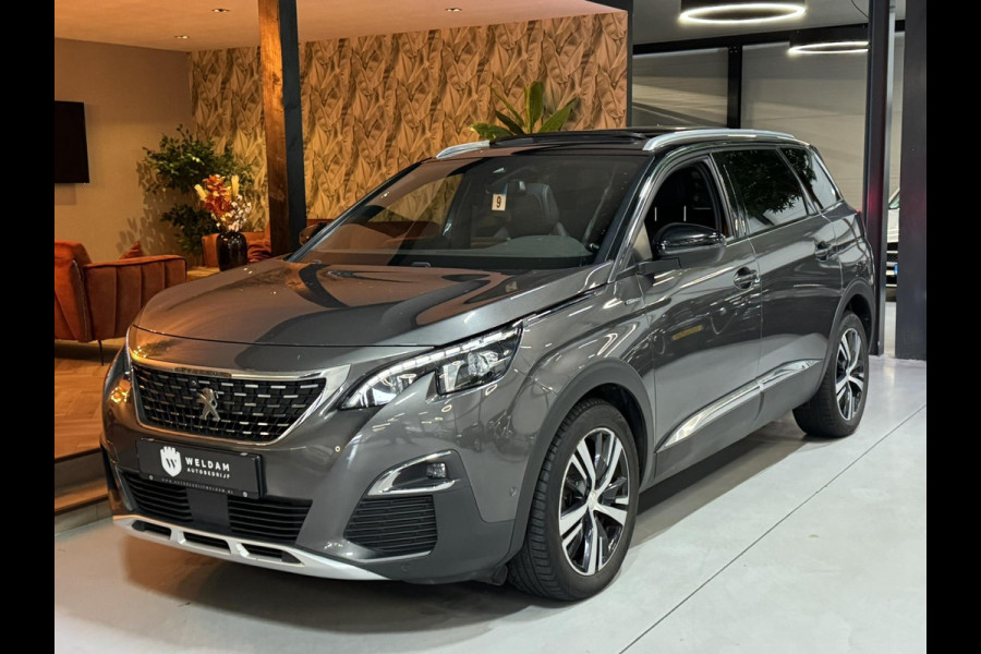 Peugeot 5008 1.6 e-THP GT-Line 7P Garantie Pano Memory Leder Blindspot StoelVW Elek Achterklep ACC Navi Clima Led Lane Rijklaar