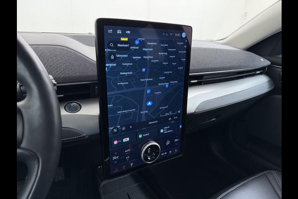 Ford Mustang Mach-E RWD 75kWh Leer (semi-)Autopilot PanoDak Trekhaak 360°Topview-Camera Adaptive-Cruise-Control Apple Carplay B&O®-Hifi 18" E DAB Lane-Assist Keyless-go Autonomous Emergency Braking ESP ASR Verkeersbordherkenning Vermoeidheidsherkenning Dodehoek-Detector 1e Eigenaar Origineel Nederlandse Auto Nieuwprijs €50.424
