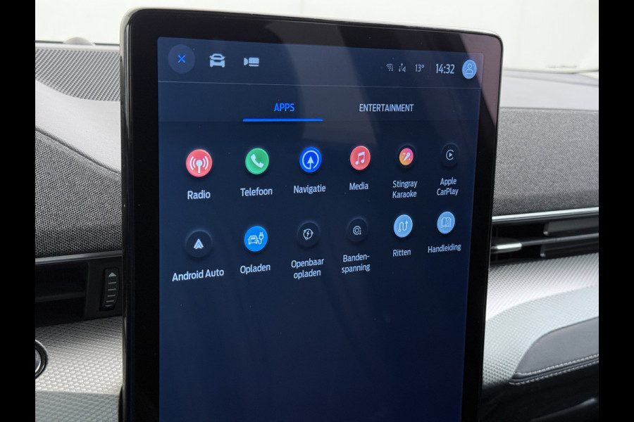 Ford Mustang Mach-E RWD 75kWh Leer (semi-)Autopilot PanoDak Trekhaak 360°Topview-Camera Adaptive-Cruise-Control Apple Carplay B&O®-Hifi 18" E DAB Lane-Assist Keyless-go Autonomous Emergency Braking ESP ASR Verkeersbordherkenning Vermoeidheidsherkenning Dodehoek-Detector 1e Eigenaar Origineel Nederlandse Auto Nieuwprijs €50.424