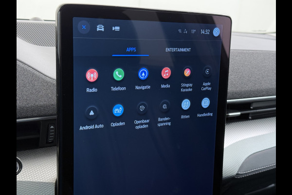 Ford Mustang Mach-E RWD 75kWh Leer (semi-)Autopilot PanoDak Trekhaak 360°Topview-Camera Adaptive-Cruise-Control Apple Carplay B&O®-Hifi 18" E DAB Lane-Assist Keyless-go Autonomous Emergency Braking ESP ASR Verkeersbordherkenning Vermoeidheidsherkenning Dodehoek-Detector 1e Eigenaar Origineel Nederlandse Auto Nieuwprijs €50.424