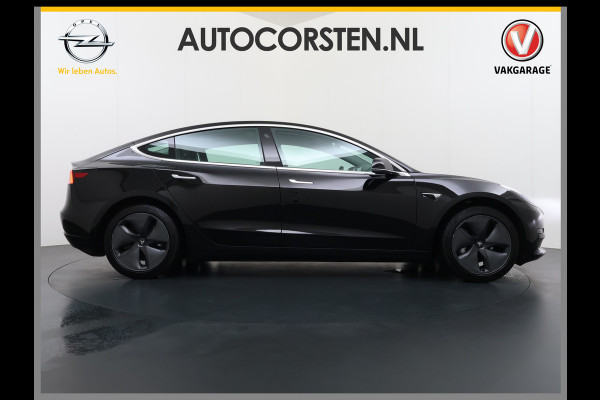 Tesla Model 3 RWD Plus 325PK Lmv 18" AutoPilot Leder Panoramadak Adaptive-Cruise Camera's Elektr.-Stuur+Stoelen+Spiegels+Geheugen+Easy-Entry+V Navi LED ACC DAB Voorverwarmen interieur via App Keyless One-Pedal-Drive Origineel Nederlandse Auto