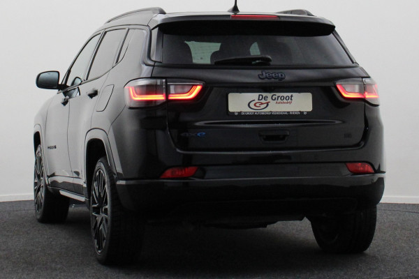 Jeep Compass 4xe 240 Plug-in Hybrid Electric S Leer, Virtual Cockpit, Camera, Stuur-/Stoelverw., Apple Carplay, ACC, 19"