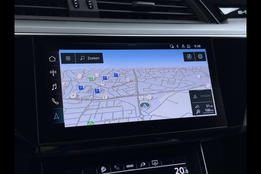 Audi e-tron 50 Quattro 71kWh SOH 90% Leder Camera Panoramadak Adap.Cruise Apple Carplay Android Auto Business Edition Plus Elek.Stoelen Memory Elek.Achterklep Stoelverwarming Led Lmv 21" Optiek-pakket zwart Origineel Nederlandse Auto