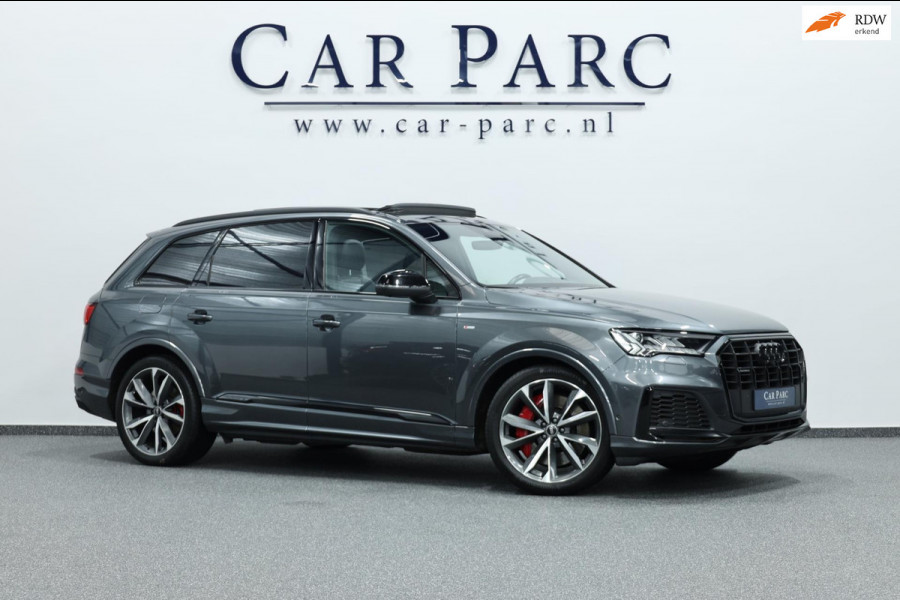 Audi Q7 60 TFSI e quattro Competition 456+PK BTW/S-LINE/VIRTUAL/SFEER/BOSE/LUCHT/LEER+S.VERWARMING/21" LMV/ACC/ECC/12 MND GARANTIE