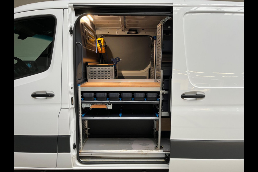 Mercedes-Benz Sprinter SERVICEWAGEN 314 2.2 CDI 140PK euro6 L1H1 Sortimo inrichting, 2xschuifdeur, M-bux, Laadkraan RIJKLAARPRIJS!