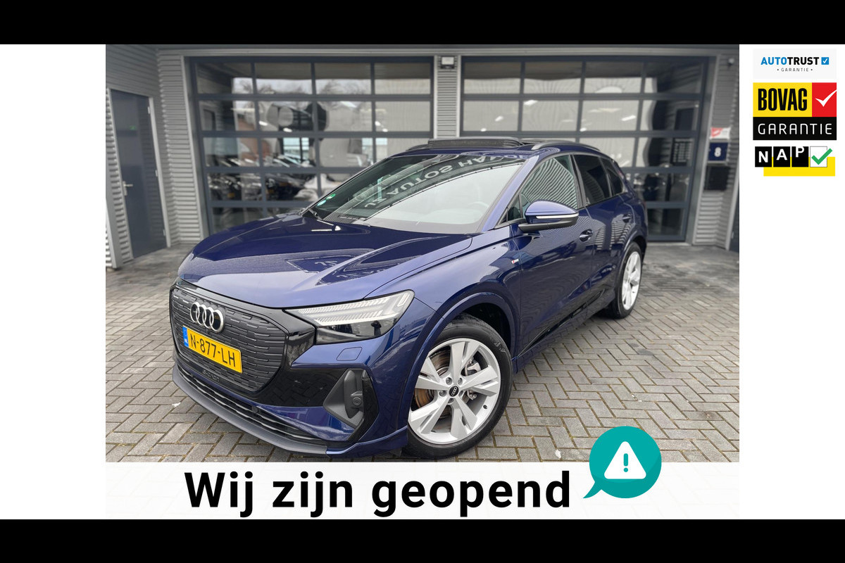 Audi Q4 e-tron 40 Launch edition S Competition 77 kWh 2X S-LINE PANO l MATRIX l CAMERA l ADAPT.CRUISE l ORG.NL l DEALER OND
