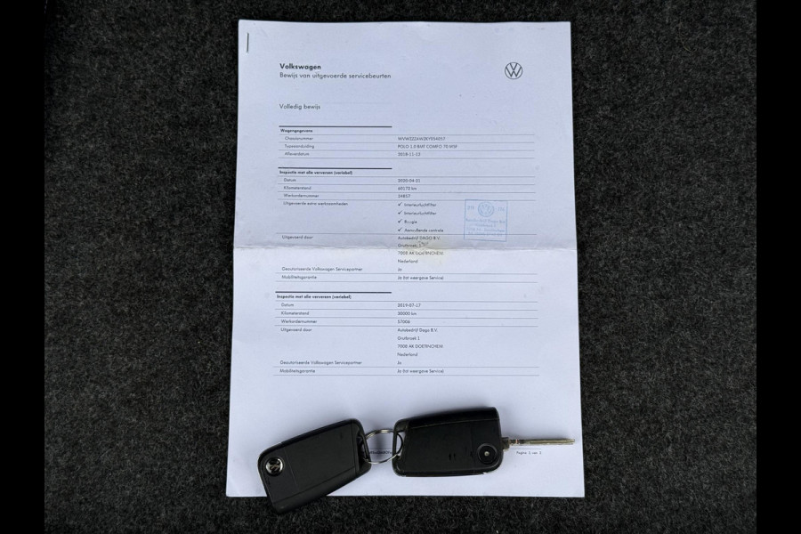 Volkswagen Polo 1.0 TSI Comfortline 2e Eigenaar,Distributie Recent Vervangen,Dealer Onderhouden,Navi,Airco,Cruise,Apple Carplay,N.A.P,LED,Bj 11-2018,Apk tot 11-2027