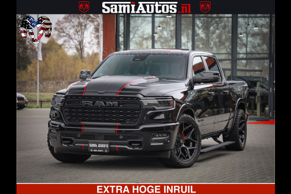 Dodge Ram 1500 Limited Night H.O 540HP 706Nm | Massage + Full Option | De Meest Luxe en Volle Pick-Up in zijn Klasse | Comfortabele Dubbele Cabine met Royale 5 Zitplaatsen | BPM vrij | Nu Leverbaar uit Voorraad | Voorraad Nr 2334 - 5409