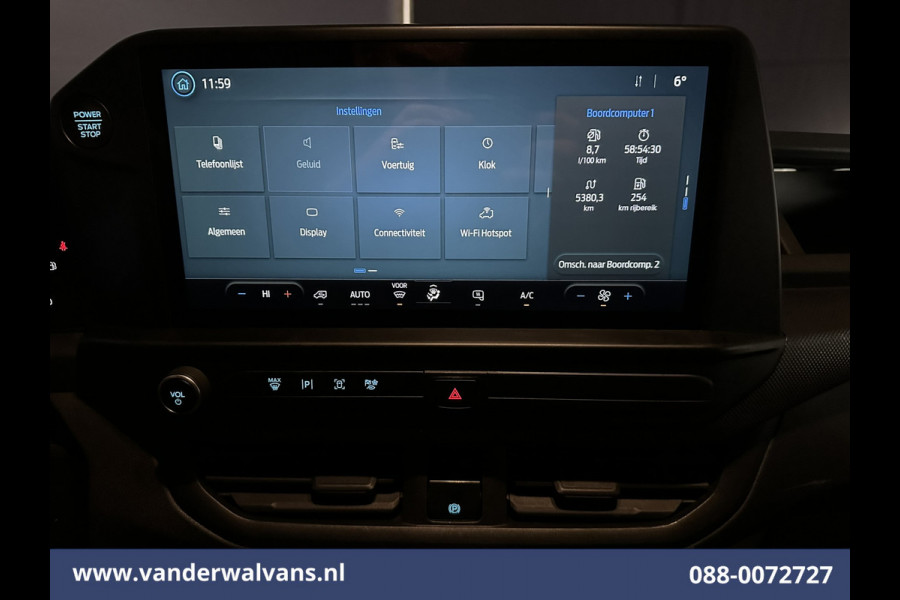 Ford Transit Custom 2.0 TDCI 136pk L2H1 Euro6 Airco | Camera | Apple Carplay | Cruisecontrol | LED Android Auto, Parkeersensoren, Verwarmde voorruit, Bijrijdersbank