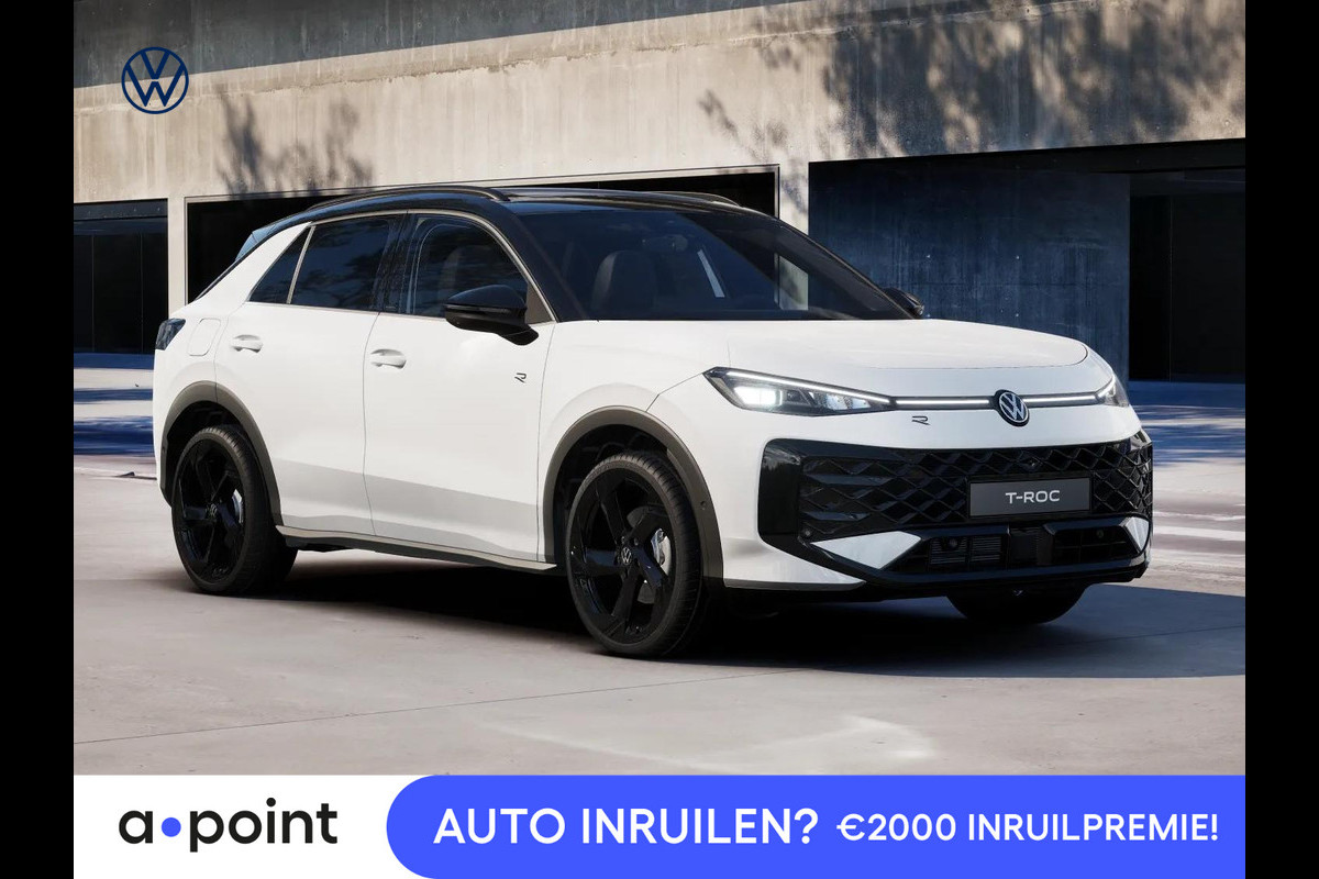 Volkswagen T-Roc R-Line First Edition 1.5 eTSI 110 kW / 150 PK SUV | Panoramaschuif-kanteldak | Assistance Pakket | Trekhaak | Black Style Pakket | Koplampverlichting matrix-led (IQ.LIGHT) | Elek. achterklep | Zwart dak