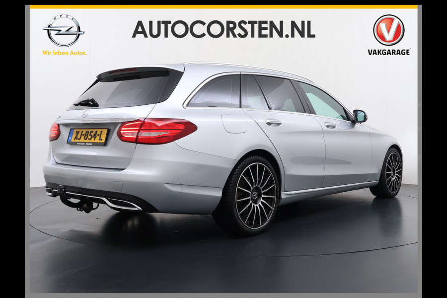 Mercedes-Benz C-Klasse Estate 180T AUT-9 157PK Premium Plus Trekhaak Adap.Cruise Distronic Plus Navi Ecc Pdc Led Stoelverwarming Elek.Stoelen Elek.Achterklep Isofix Lmv 19" Bluetooth