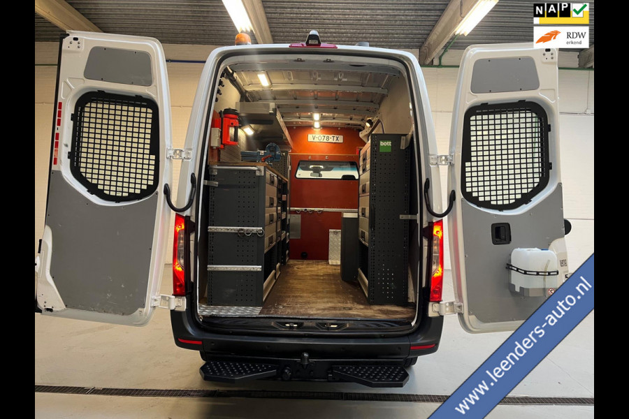 Mercedes-Benz Sprinter Automaat Servicewagen 314 2.2 CDI 140PK L2H2 euro6 BOTT, Victron V230, Standkachel Trekhaak RIJKLAARPRIJS