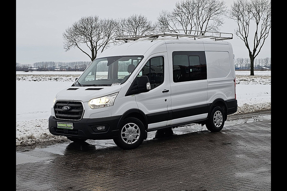 Ford Transit 330 2.0 TDCI L2H2 DC Airco Euro6 Imperiaal-Trap Trekhaak Stoelverwarming!