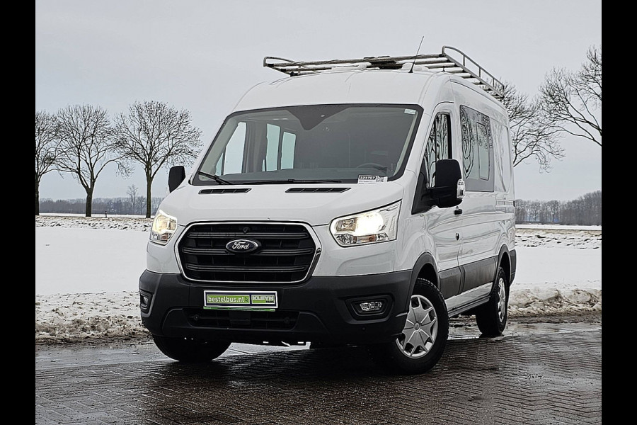 Ford Transit 330 2.0 TDCI L2H2 DC Airco Euro6 Imperiaal-Trap Trekhaak Stoelverwarming!