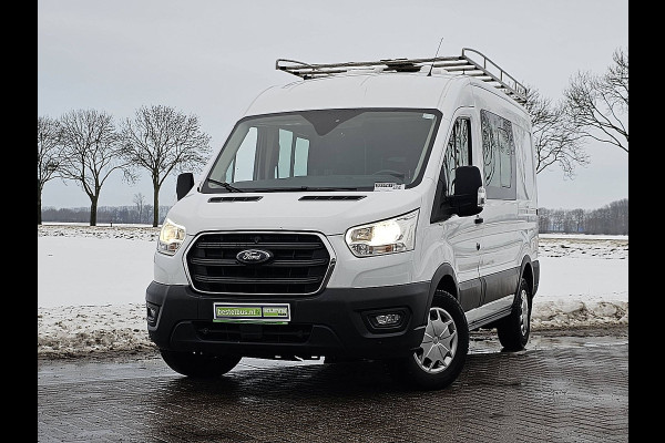 Ford Transit 330 2.0 TDCI L2H2 DC Airco Euro6 Imperiaal-Trap Trekhaak Stoelverwarming!