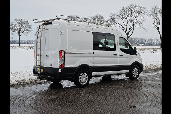 Ford Transit 330 2.0 TDCI L2H2 DC Airco Euro6 Imperiaal-Trap Trekhaak Stoelverwarming!