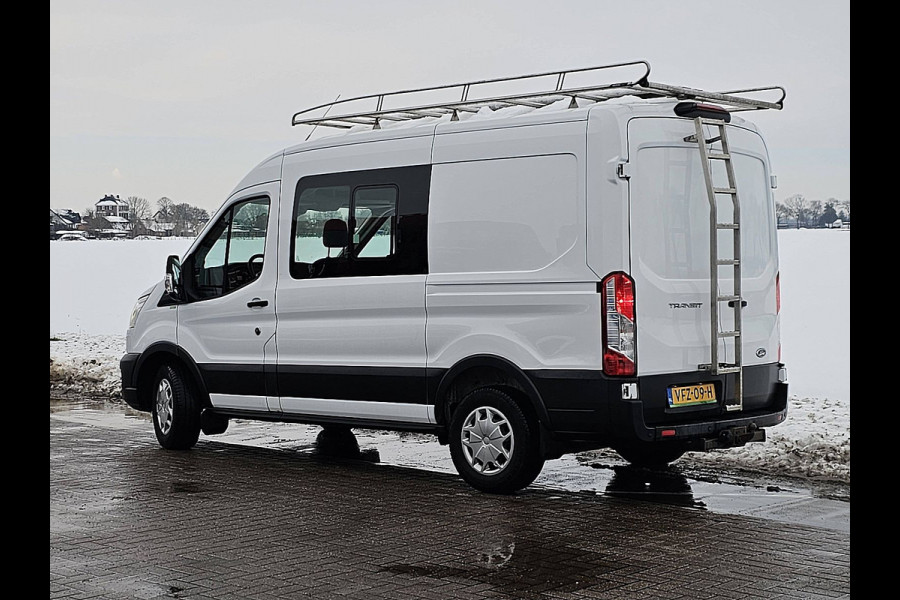 Ford Transit 330 2.0 TDCI L2H2 DC Airco Euro6 Imperiaal-Trap Trekhaak Stoelverwarming!