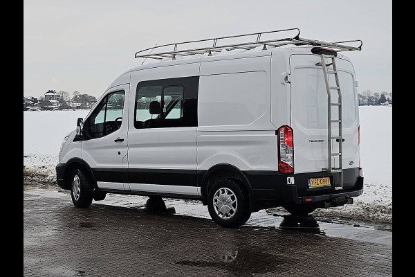 Ford Transit 330 2.0 TDCI L2H2 DC Airco Euro6 Imperiaal-Trap Trekhaak Stoelverwarming!