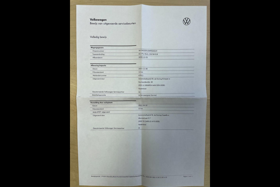 Volkswagen ID.3 Business 58 kWh|93% SOH|UNIEKE KMS|ACC|CAMERA|CARPLAY/ANDROID AUTO|STOELVERWARMING|NAP|ORG.NL AUTO|1e EIG|IN.BTW|