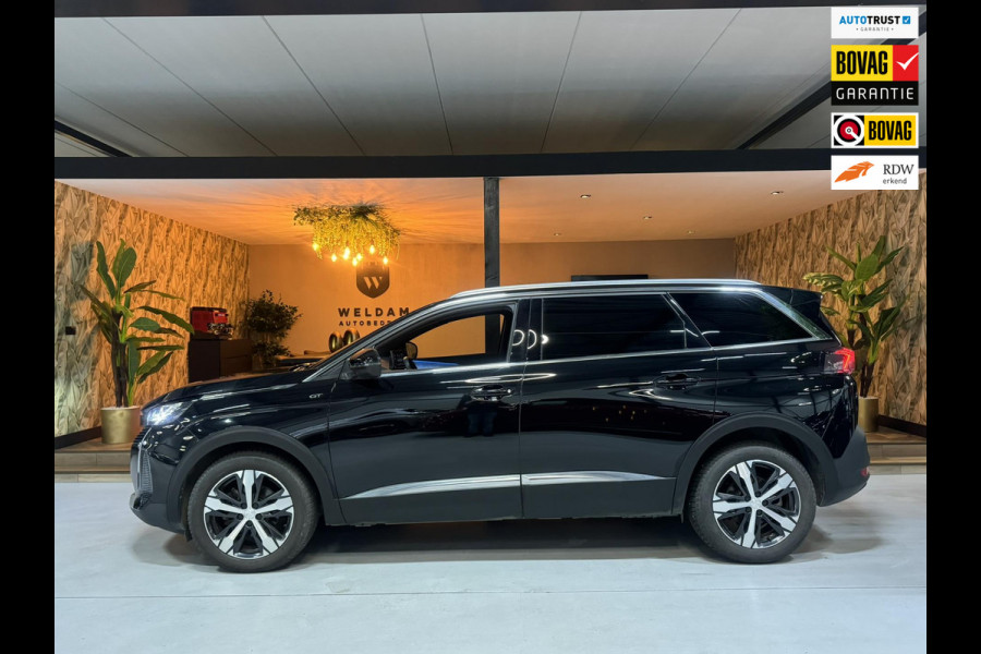 Peugeot 5008 1.2 PureTech GT 7P. Garantie Carplay Memory Massage Sfeer StoelVW Camera Leder ACC Clima Navi Led Dab PDC Rijklaar