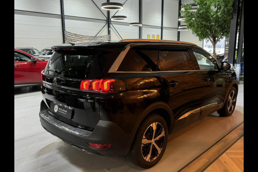 Peugeot 5008 1.2 PureTech GT 7P. Garantie Carplay Memory Massage Sfeer StoelVW Camera Leder ACC Clima Navi Led Dab PDC Rijklaar