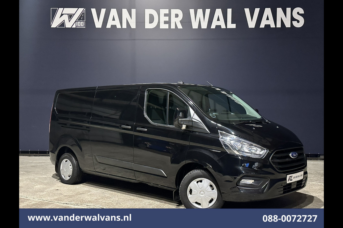 Ford Transit Custom 2.0 TDCI 131pk L2H1 Euro6 Airco | Navigatie | Apple Carplay | LED | Cruisecontrol | 2800kg Trekhaak Android Auto, Parkeersensoren, Bijrijdersbank