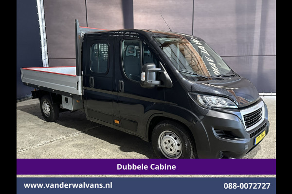 Peugeot Boxer 2.2 Blue HDi 140pk Pick up 7 Persoons Dubbele cabine open laadbak Euro6 Airco | 7-Zits | 3000kg trekvermogen