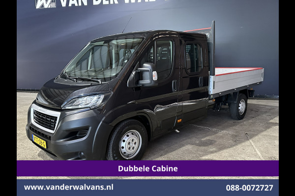 Peugeot Boxer 2.2 Blue HDi 140pk Pick up 7 Persoons Dubbele cabine open laadbak Euro6 Airco | 7-Zits | 3000kg trekvermogen