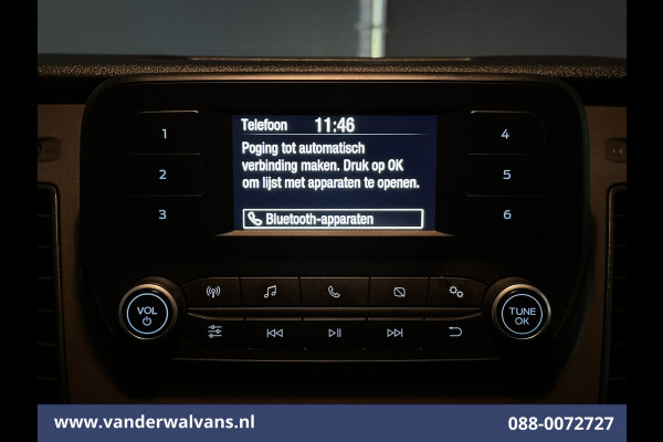 Ford Transit Custom 2.0 TDCI L1H1 Euro6 Airco | Camera | LED | Cruisecontrol | Parkeersensoren Bijrijdersbank, 2500kg trekvermogen