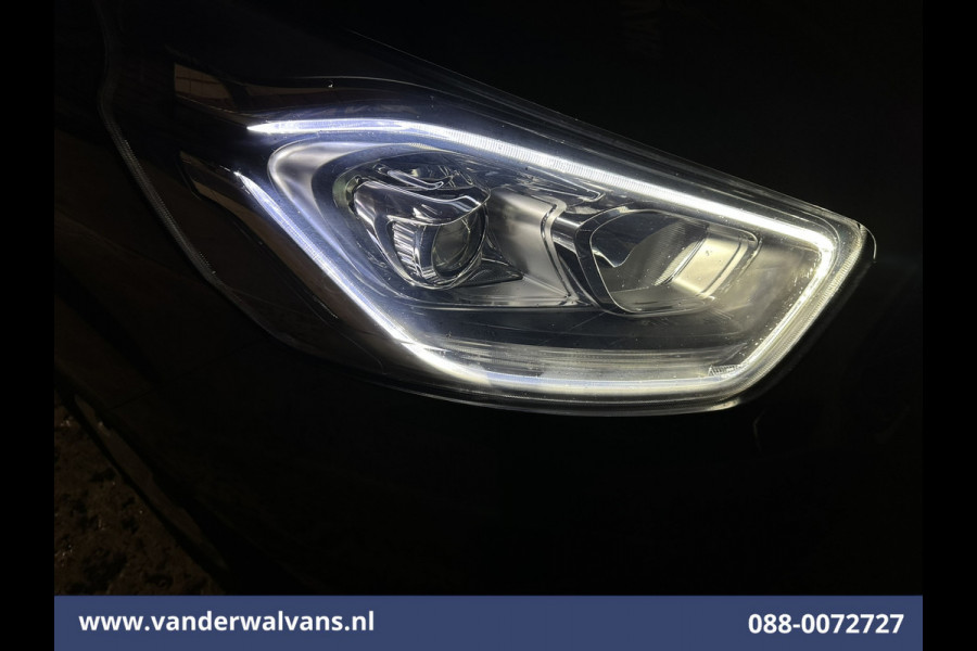 Ford Transit Custom 2.0 TDCI 131pk L2H1 Euro6 Airco | Navigatie | Apple Carplay | LED | Cruisecontrol | 2800kg Trekhaak Android Auto, Parkeersensoren, Bijrijdersbank