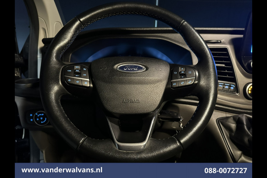 Ford Transit Custom 2.0 TDCI 131pk L2H1 Euro6 Airco | Navigatie | Apple Carplay | LED | Cruisecontrol | 2800kg Trekhaak Android Auto, Parkeersensoren, Bijrijdersbank