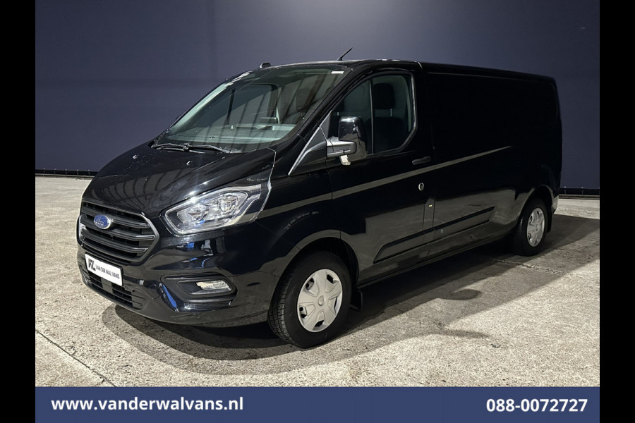 Ford Transit Custom 2.0 TDCI 131pk L2H1 Euro6 Airco | Navigatie | Apple Carplay | LED | Cruisecontrol | 2800kg Trekhaak Android Auto, Parkeersensoren, Bijrijdersbank