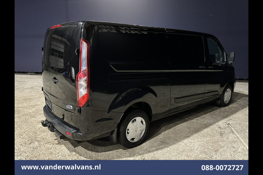 Ford Transit Custom 2.0 TDCI 131pk L2H1 Euro6 Airco | Navigatie | Apple Carplay | LED | Cruisecontrol | 2800kg Trekhaak Android Auto, Parkeersensoren, Bijrijdersbank