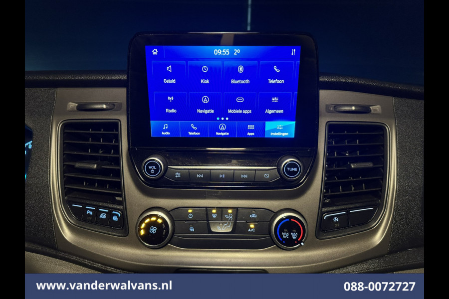 Ford Transit Custom 2.0 TDCI 131pk L2H1 Euro6 Airco | Navigatie | Apple Carplay | LED | Cruisecontrol | 2800kg Trekhaak Android Auto, Parkeersensoren, Bijrijdersbank