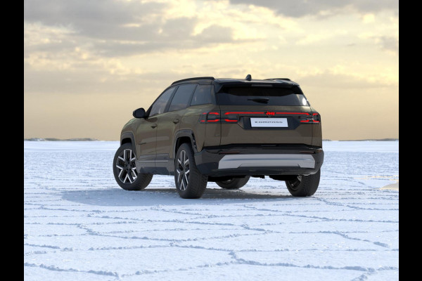 Jeep Compass First Edition 74 kWh | Adapt. Cruise | Camera | Carplay | 20" | Elektr. A-Klep | Navi | Winter Pack | Schuif/Kanteldak | Premium Pack | Conv. Pack | Warmtepomp