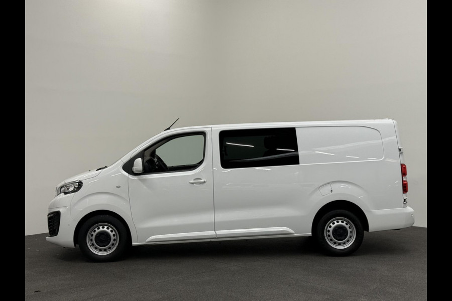 Peugeot Expert Long Dubbele Cabine Asphalt L3 2.0 HDi 120pk Aut-8 Airco Navi Carplay Cruise Control Trekhaak Lang Luxe Dubbele Cabine