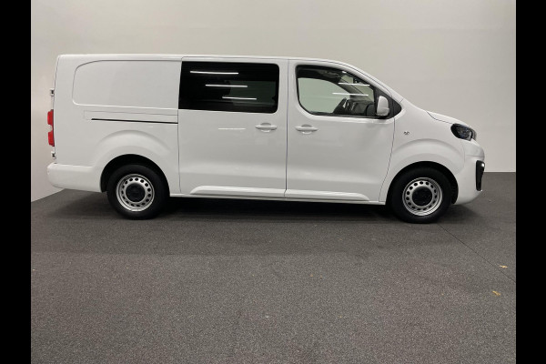 Peugeot Expert Long Dubbele Cabine Asphalt L3 2.0 HDi 120pk Aut-8 Airco Navi Carplay Cruise Control Trekhaak Lang Luxe Dubbele Cabine