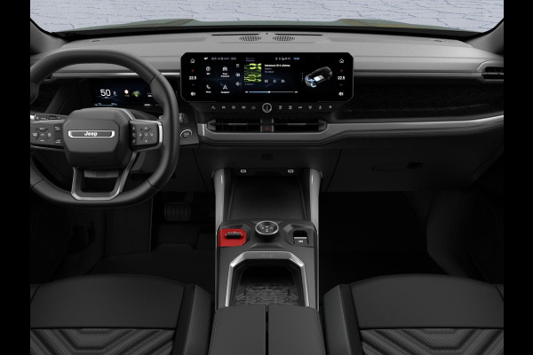 Jeep Compass First Edition 74 kWh | Adapt. Cruise | Camera | Carplay | 20" | Elektr. A-Klep | Navi | Winter Pack | Schuif/Kanteldak | Premium Pack | Conv. Pack | Warmtepomp