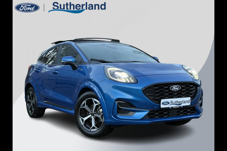 Ford Puma 1.0 EcoBoost Hybrid ST-Line Automaat 125pk | Panoramadak | Trekhaak afneembaar | Winter Pack | Adaptive cruise control  | Elektrische achterklep | Matrix LED | Keyless Entry | Navigatiesysteem | Privacy glass