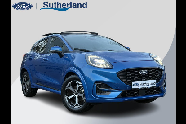 Ford Puma 1.0 EcoBoost Hybrid ST-Line Automaat 125pk | Panoramadak | Trekhaak afneembaar | Winter Pack | Adaptive cruise control  | Elektrische achterklep | Matrix LED | Keyless Entry | Navigatiesysteem | Privacy glass
